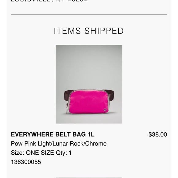 lululemon athletica Handbags - lululemon everwhere belt bag pow pink light/lunar rock/chrome sold out